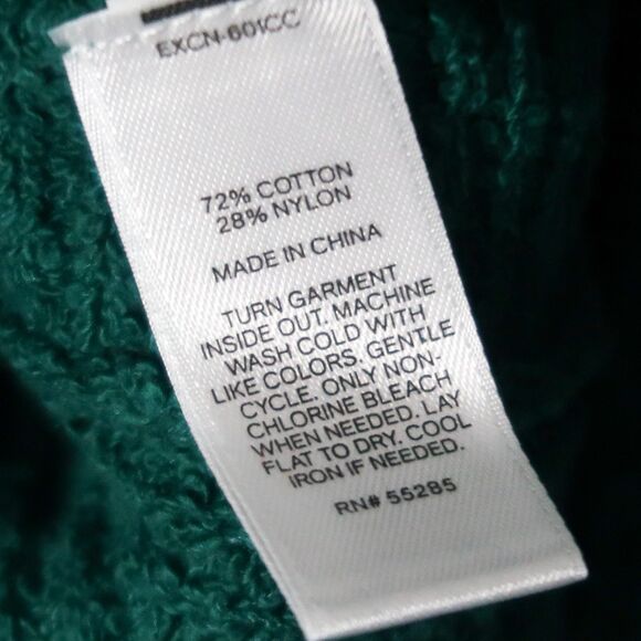 Express Womens Pullover Sweater Size XL Green Knit Lounge Oversized Casual - Picture 7 of 11